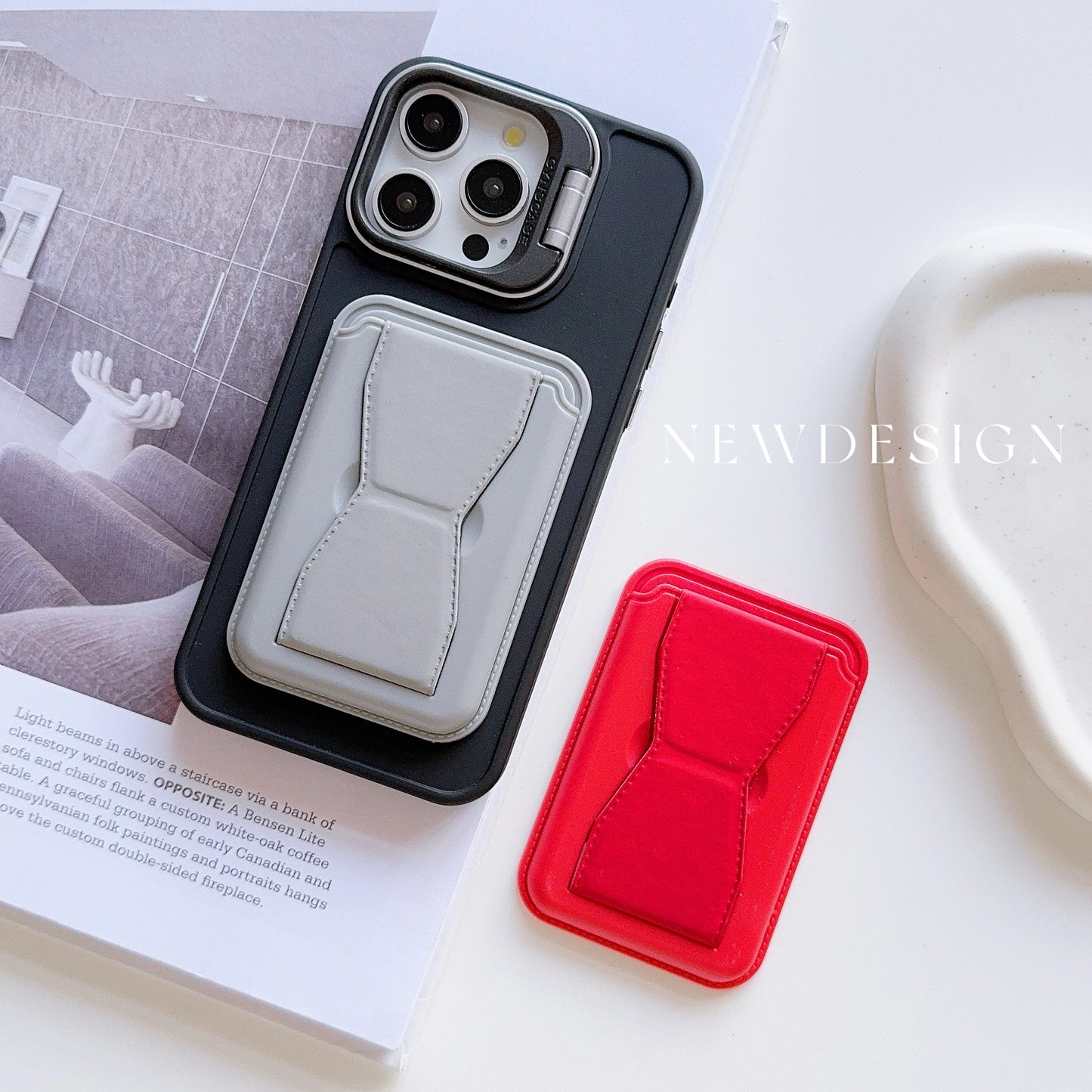 Slim Adhesive Card Holder & Stand