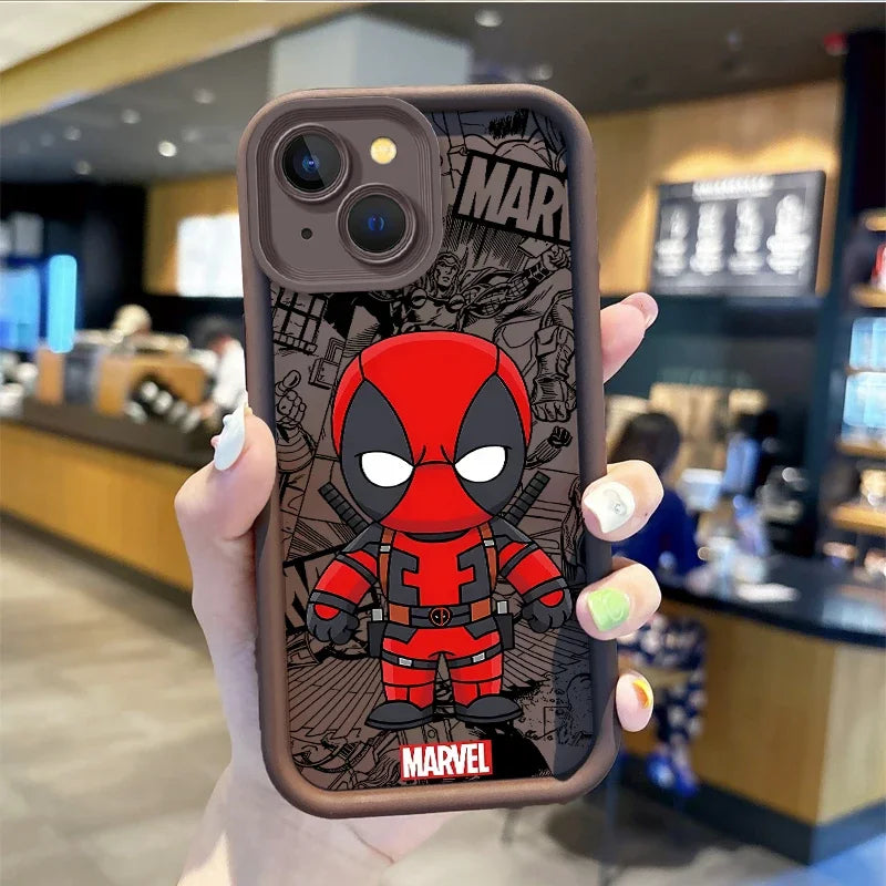 Marvel SuperHero Deadpool Cartoon Phone Case iPhone