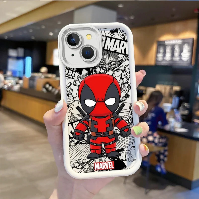 Marvel SuperHero Deadpool Cartoon Phone Case iPhone