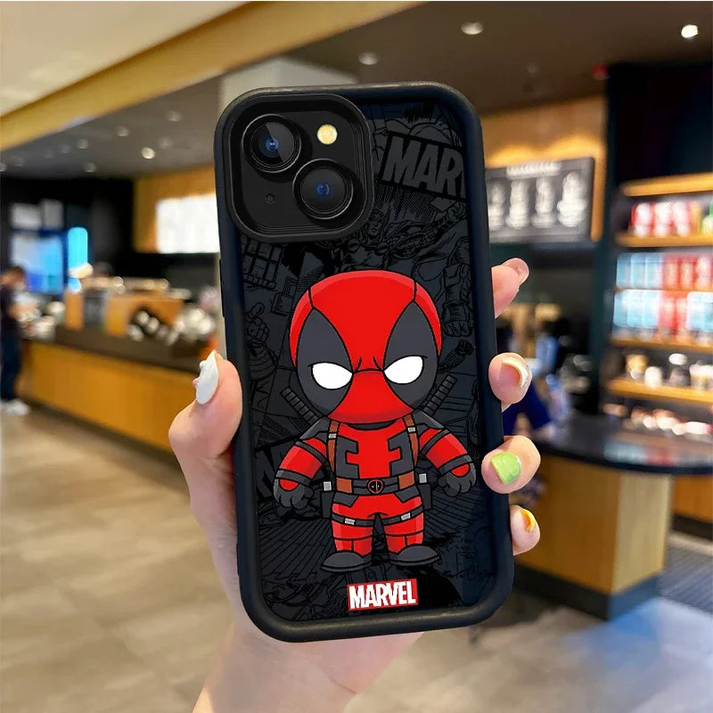 Marvel SuperHero Deadpool Cartoon Phone Case iPhone