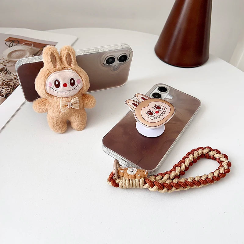 Labubu phone case with pop up stand